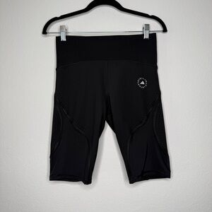 Adidas X Stella Mcartney True Pace Biker Shorts Logo Black Size M